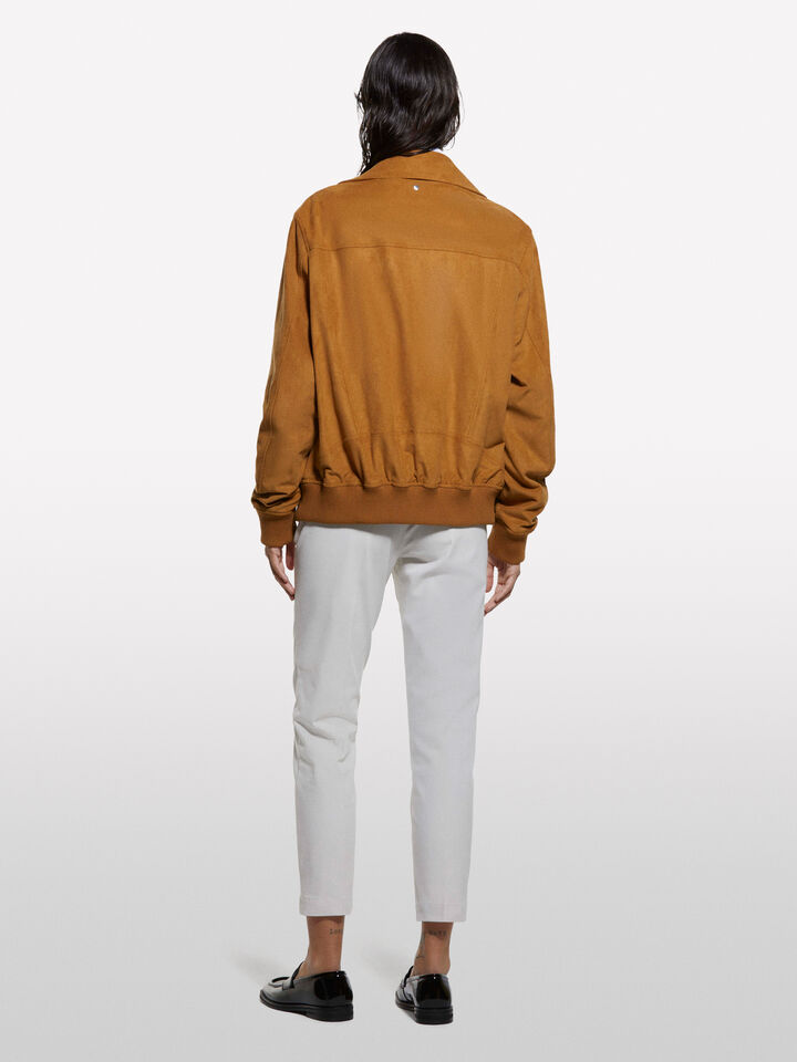 Light beige slim fit chinos - women's slim fit trousers - Beige | Sisley image number 2